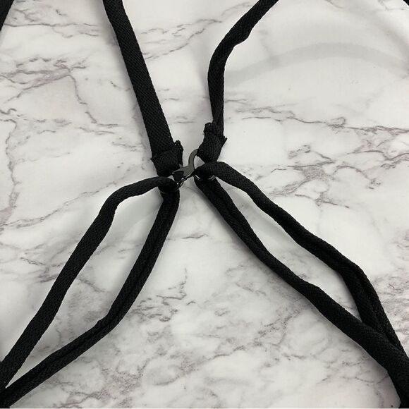 Free People Black In The Mood Underwire Mesh Bra 32D NWT - Picture 4 of 7